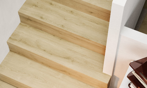 Traprenovatie sample - Nougat Oak - PVC