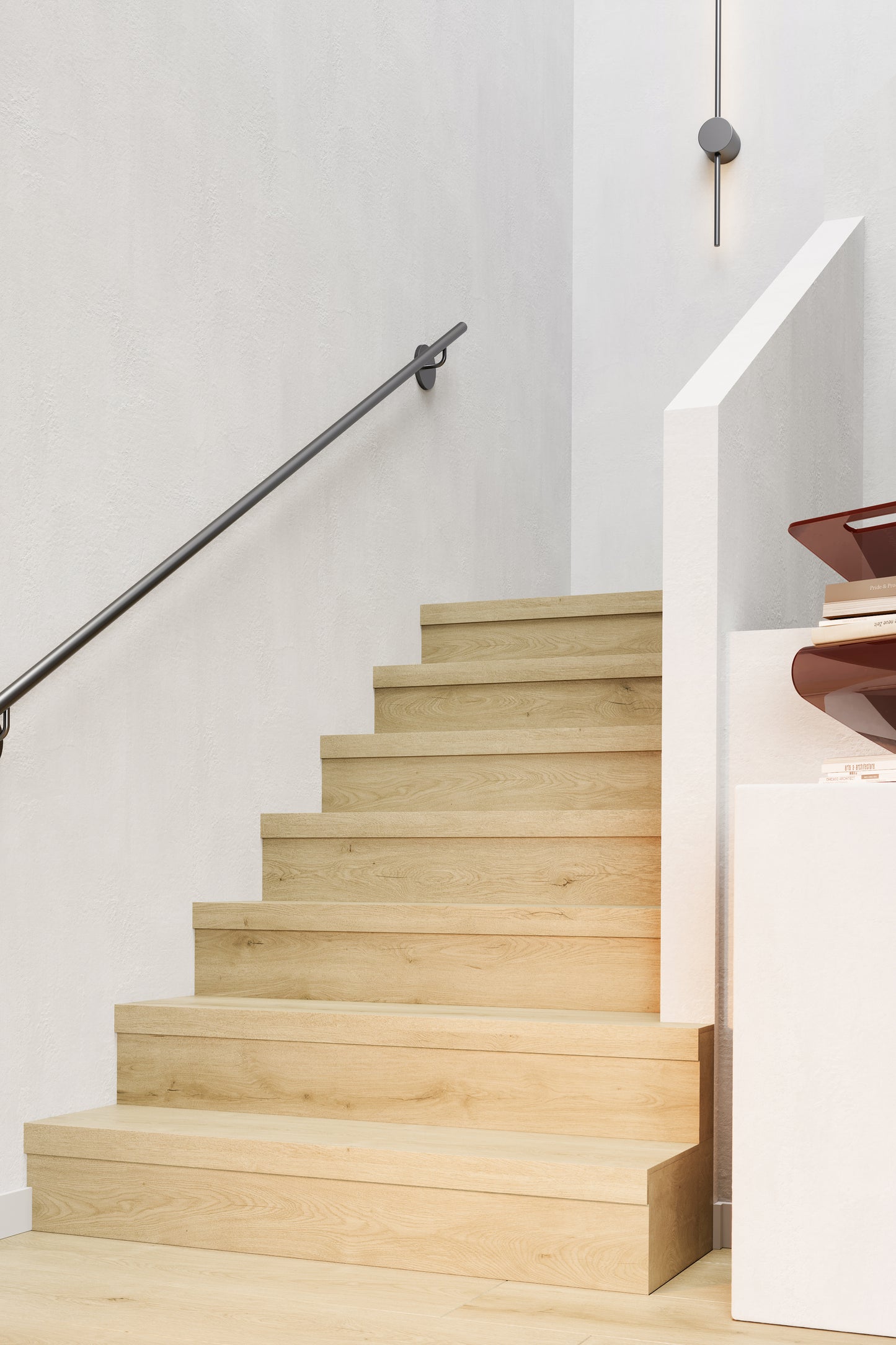Traprenovatie traptrede - Nougat Oak - PVC