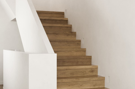 Traprenovatie sample - Pecan Oak - PVC