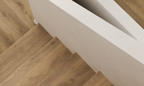 Traprenovatie sample - Pecan Oak - PVC