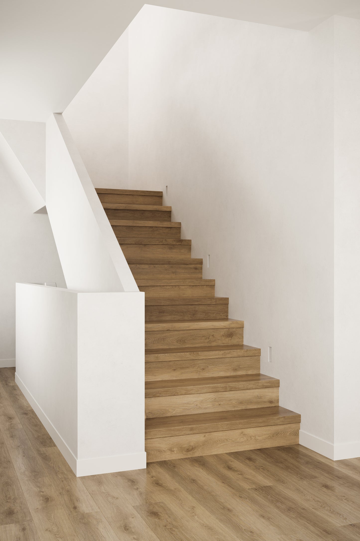 Traprenovatie traptrede - Pecan Oak - PVC