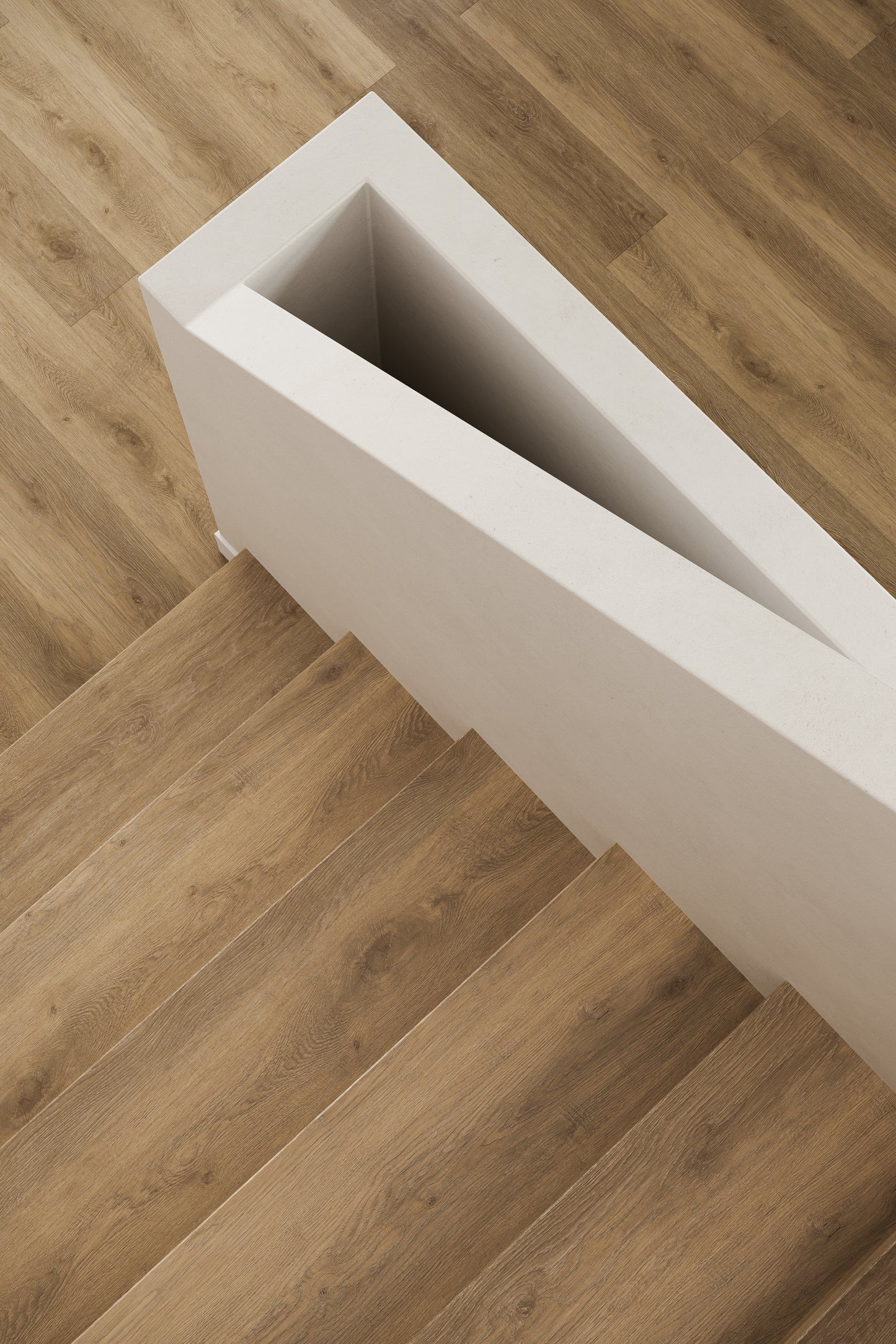 Traprenovatie traptrede - Pecan Oak - PVC