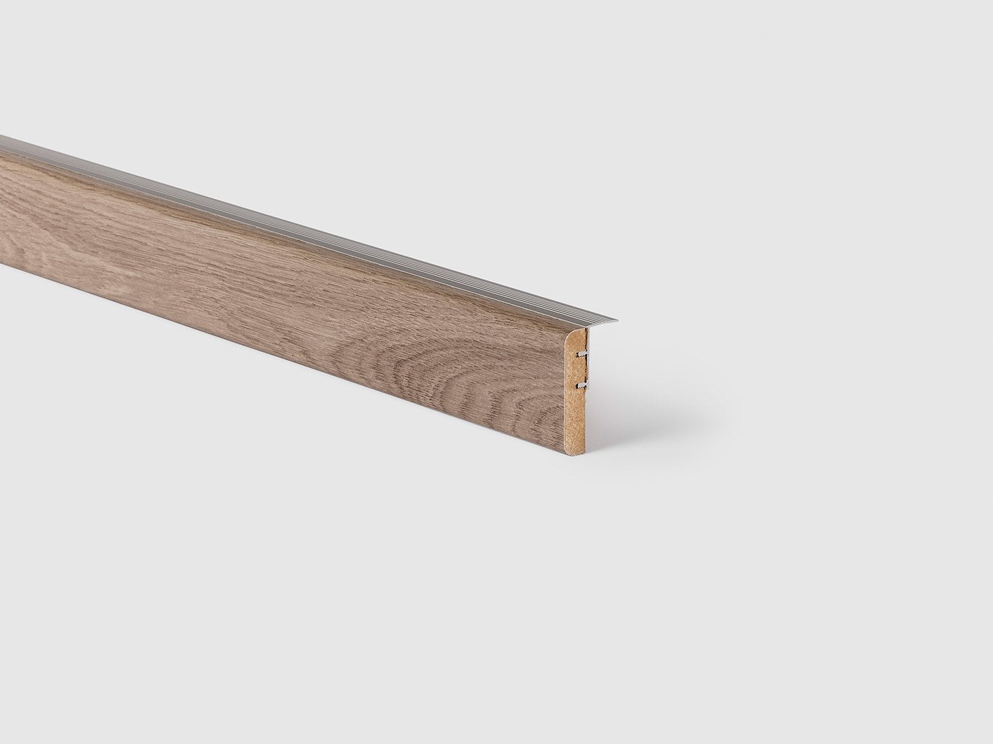 Traprenovatie overgangsprofiel - Laminaat - Warm Grijze Eik - 130x5,6x1,2cm