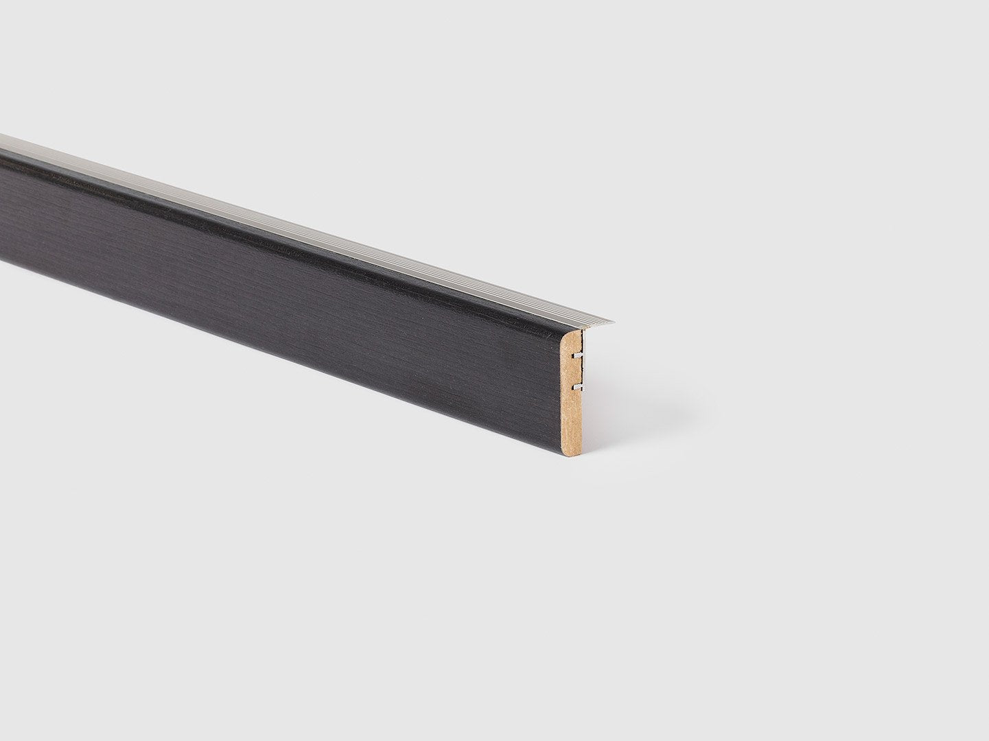 Traprenovatie overgangsprofiel - Laminaat - Zwarte Eik - 130x5,6x1,2cm