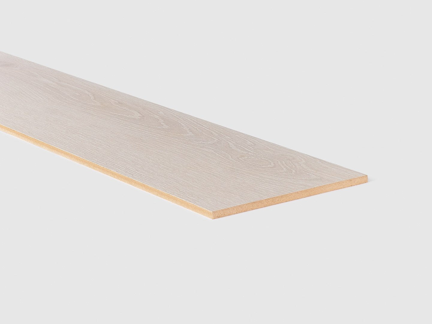 Traprenovatie stootbord - Laminaat - Lichtgrijze Eik - 130 x 20 x 0,8 cm
