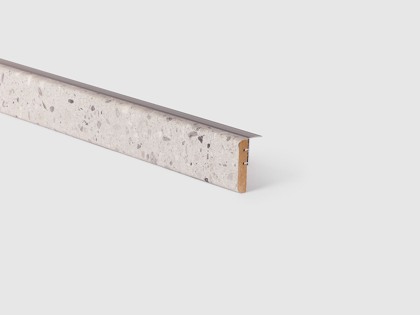 Traprenovatie overgangsprofiel - Laminaat - Terrazzo - 130x5,6x1,2cm