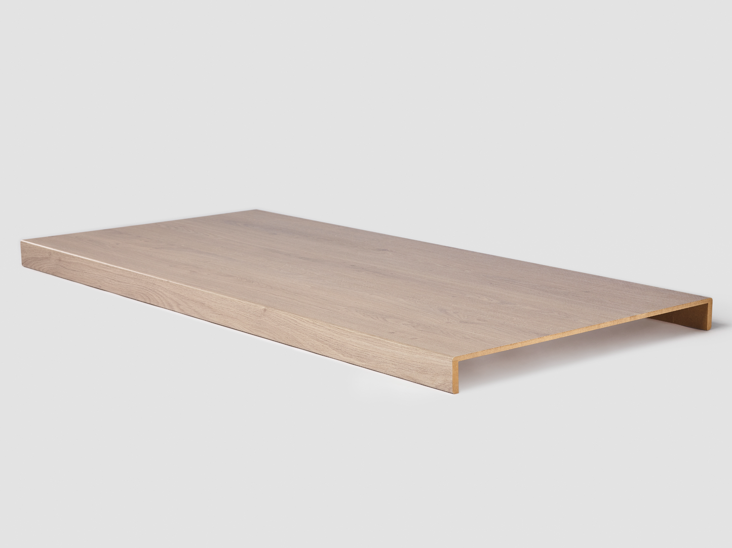Traprenovatie dubbele traptrede - Laminaat - Warm Grijze Eik - 130 x 61 cm