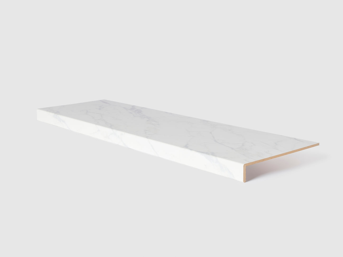 Traprenovatie traptrede - Witte Marmer