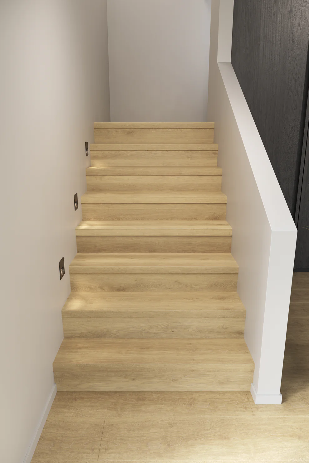 Dubbele Traptrede PVC Cashew Oak - Afbeelding 3