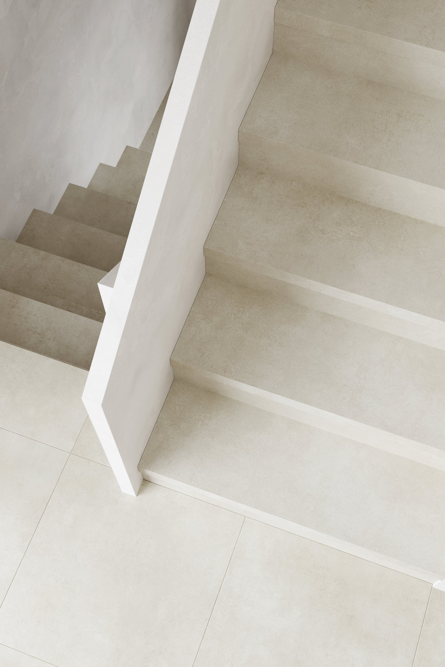 Traprenovatie stootbord - PVC - Moon grey - licht grijs beton