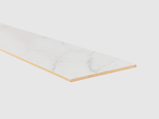 Traprenovatie overloopvloer - Laminaat - Witte Marmer - 23x205cm