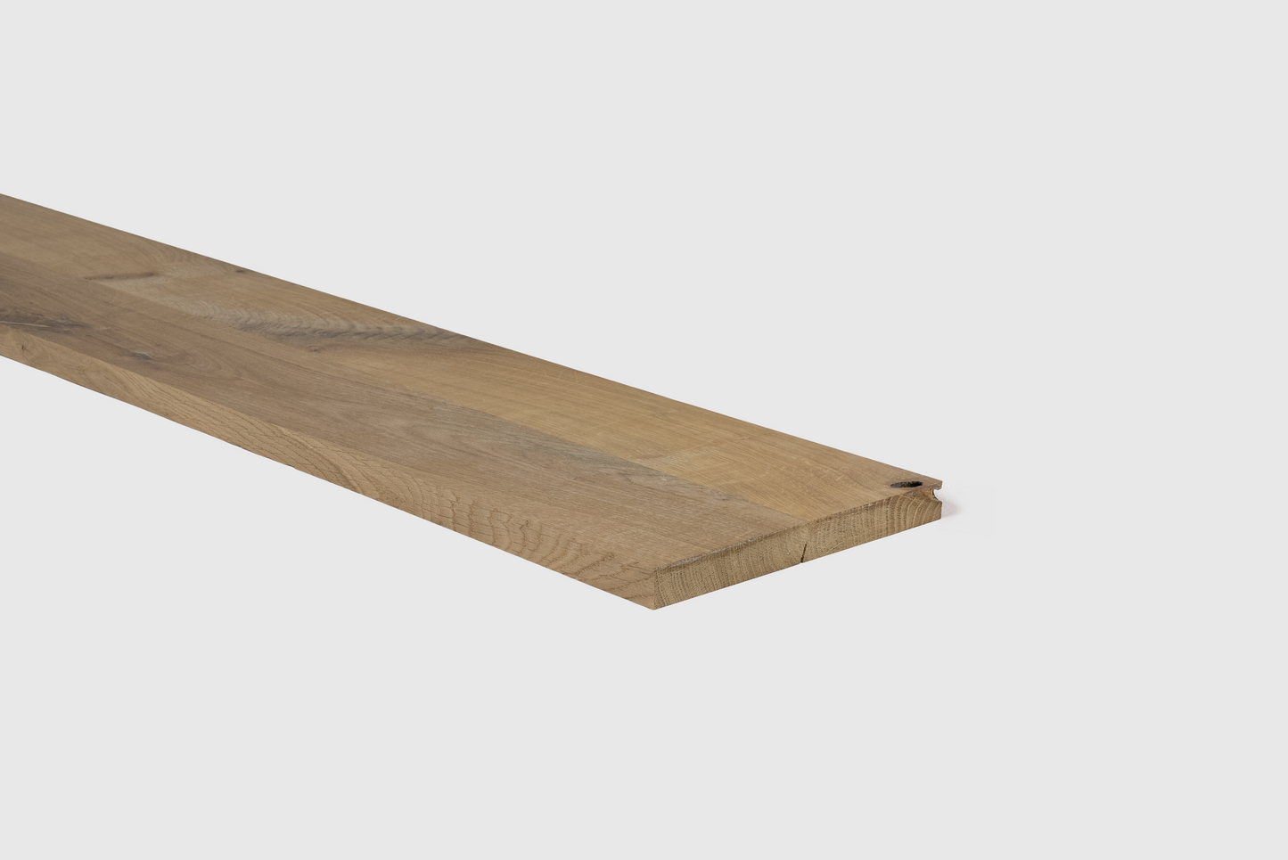 Traprenovatie stootbord - Massief rustiek eiken - White 5% - 100 x 20 cm