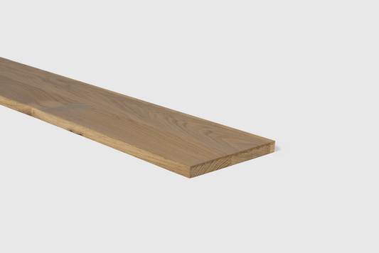 Traprenovatie stootbord - Massief eiken - Oyster - 100 x 20 cm
