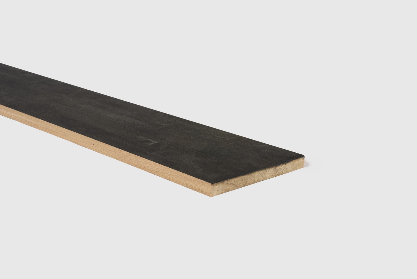 Traprenovatie stootbord - Massief eiken - Charcoal - 100 x 20 cm