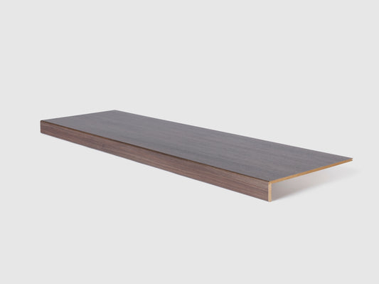 Traprenovatie traptrede - Donkerbruine Eik